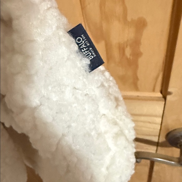 Buffalo David Bitton Women's White Cream Sherpa Zip-Up Jacket - Picture 4 of 6